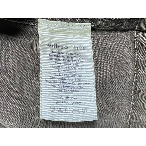 Wilfred‎ Free Jacket Women's Small Brown 100% Lyocell Long Sleeve Pockets Hooded - Picture 7 of 13